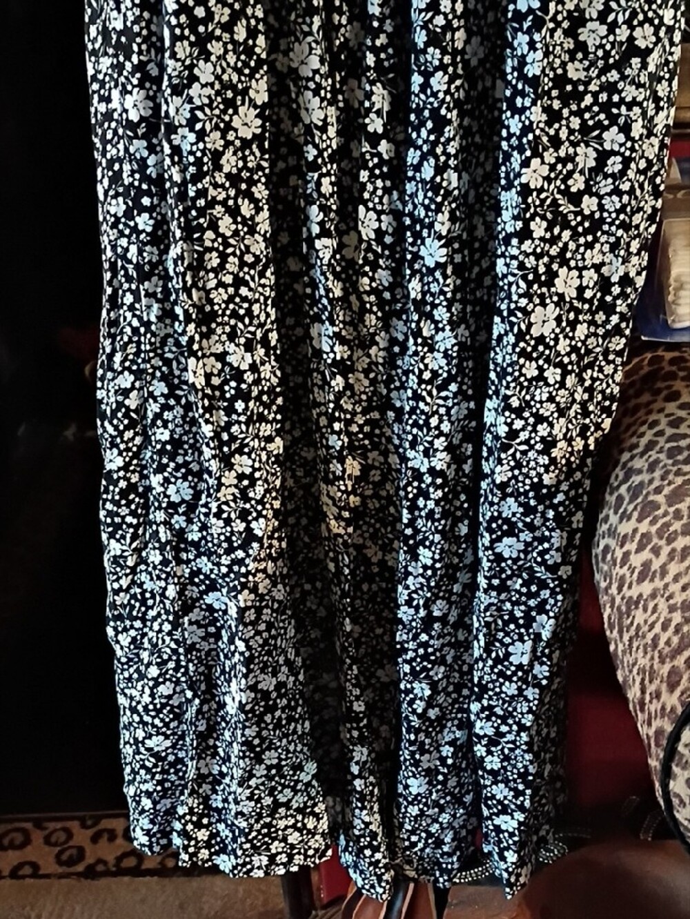 Girls Black and White Floral Pant suit - Picture 3 of 3